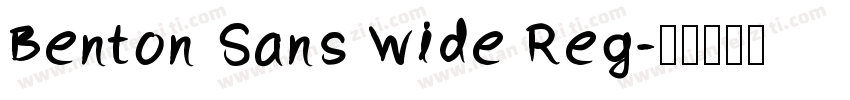 Benton Sans Wide Reg字体转换